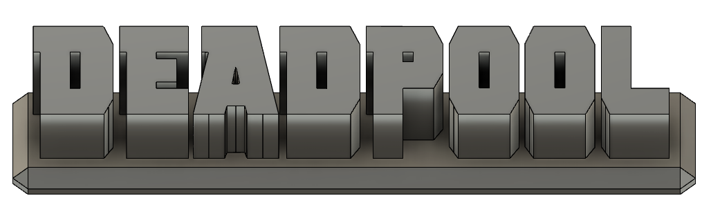 Miniatura 2 do modelo 3D DEADPOOL LOGO