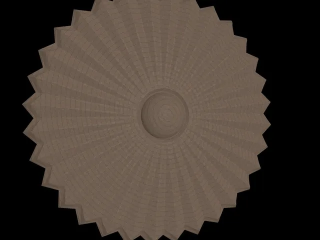 Wood Ornament Rosette