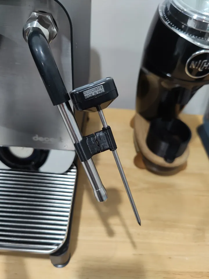 Thermometer with Clip for Espresso Machines