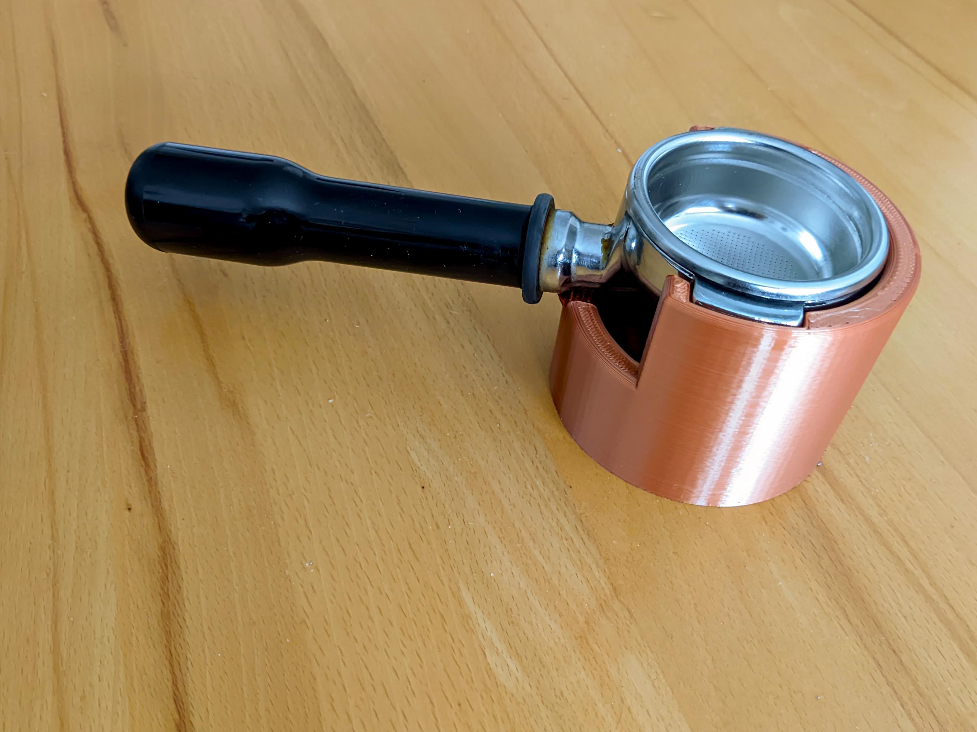 Expobar Brewtus Tamper station E61 inclined portafilter by duelago