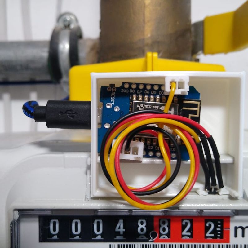 G4 RF1 Gaszähler Gas Meter Readout Adapter with Electronics Space by ...