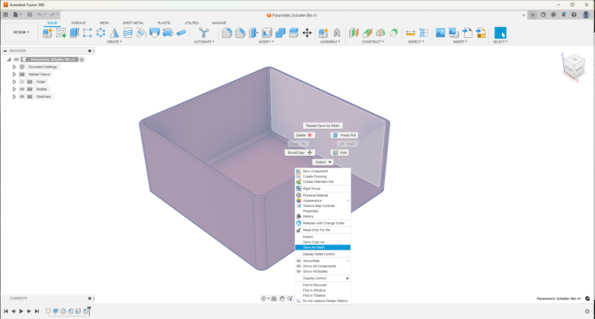 Bin / Basket Divider - Parameterized Fusion 360 by Chris, Download free  STL model