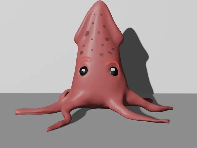 Cute squid (octopus)