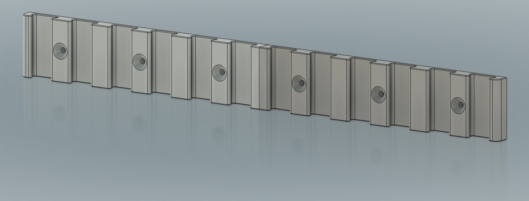 kitchen door organizer screwable 3D model thumbnail