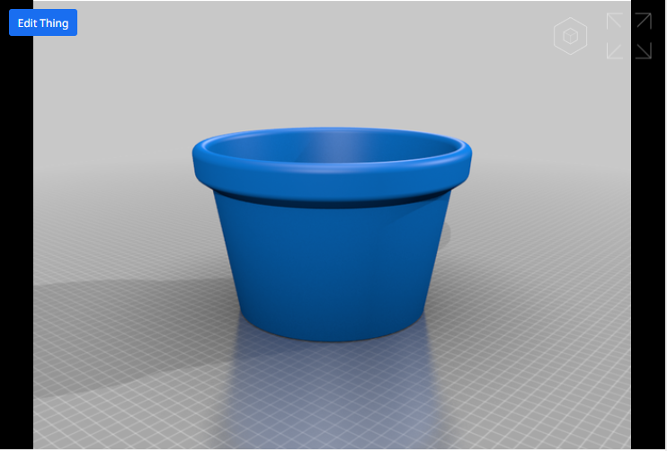 Large, basic flower pot.