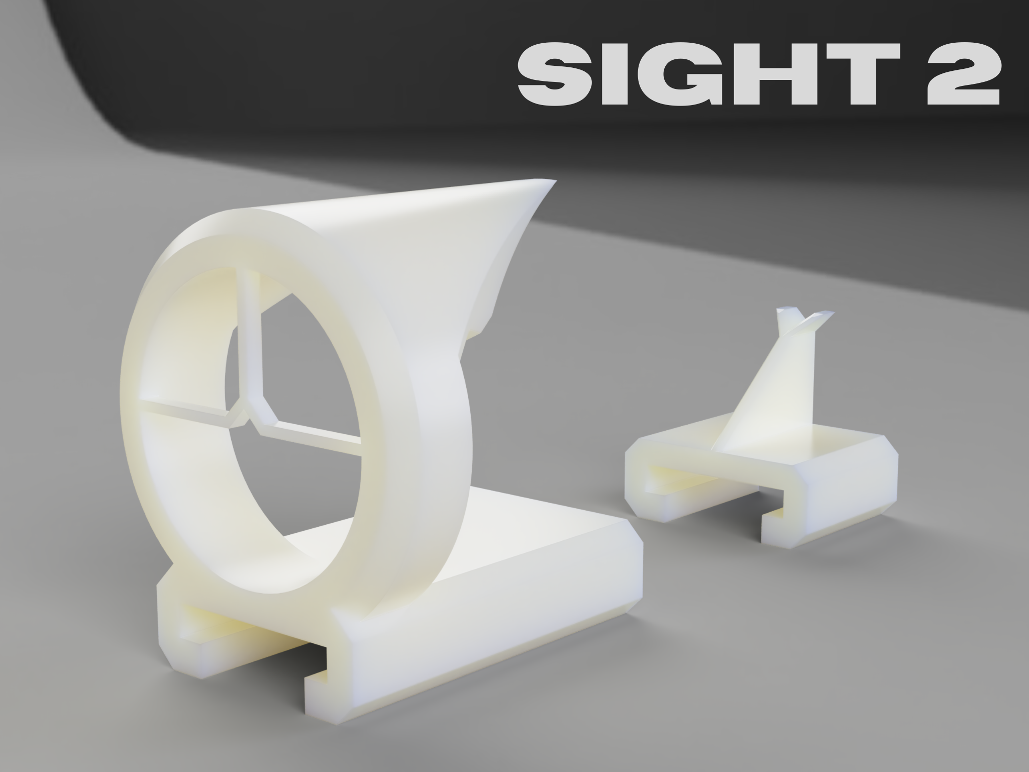 Nerf Blaster Sight Set — Front & Rear | Sight 2 | No Hardware Required