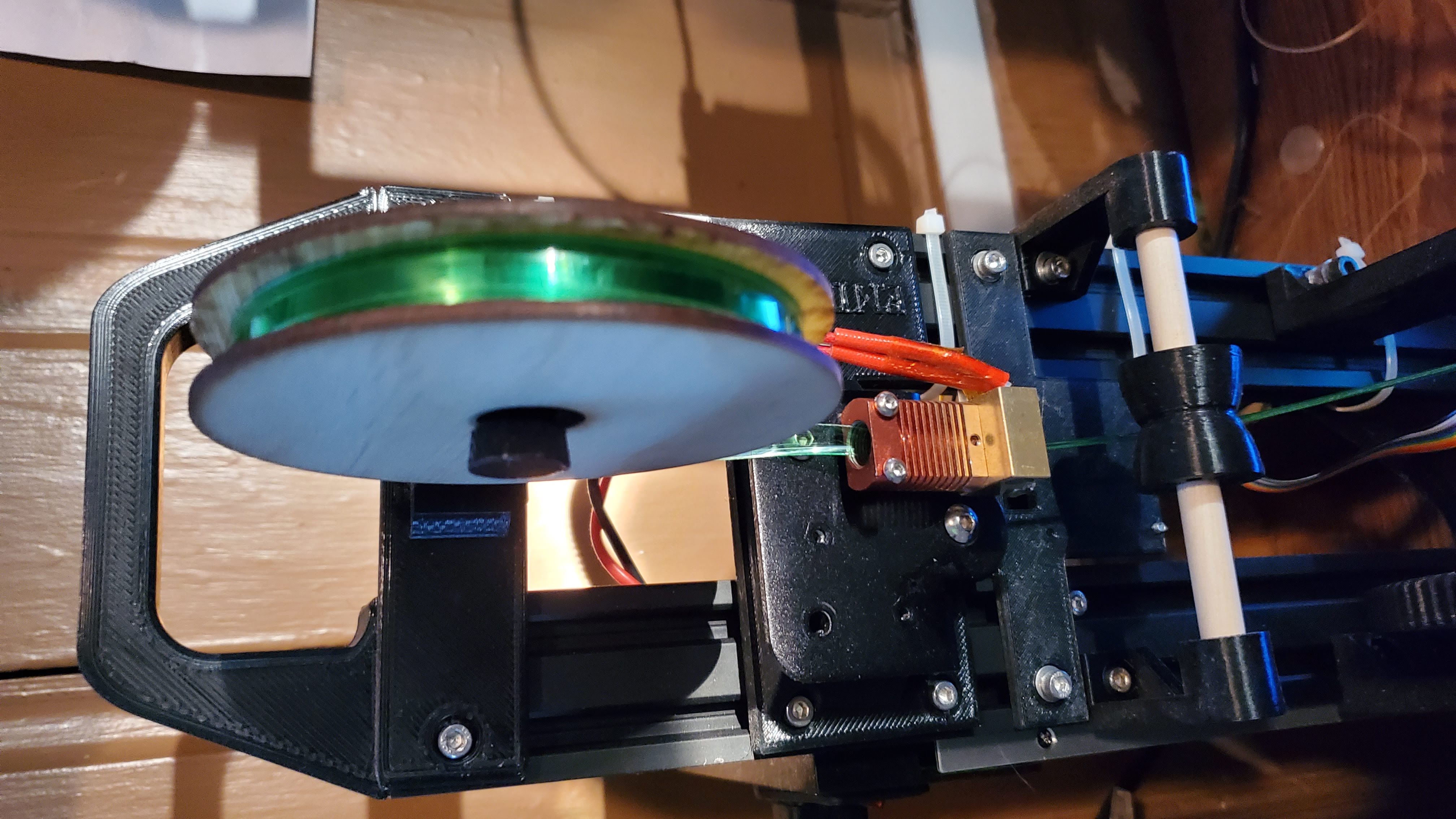 Laser cut mini spool for recreator3d