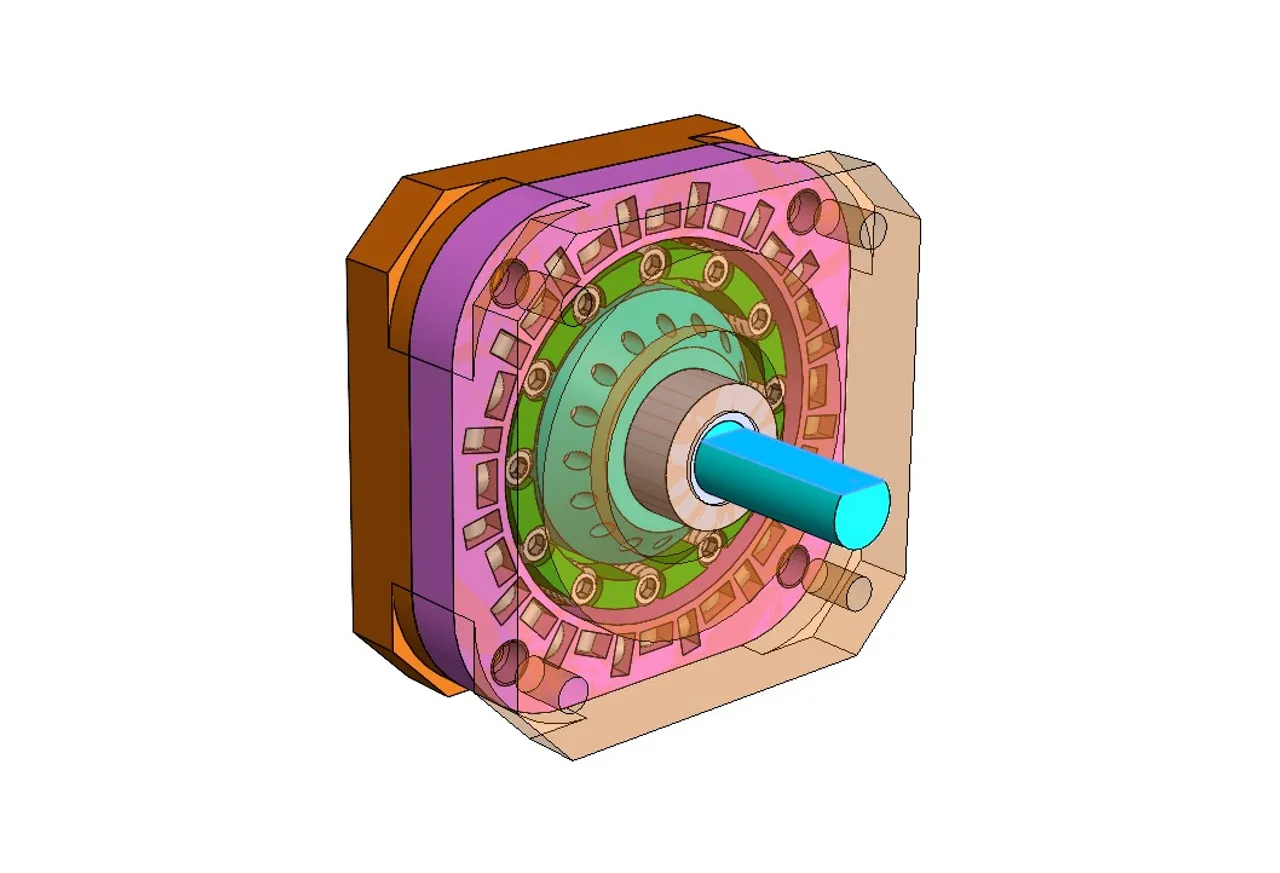 3D Model of the gear assembly