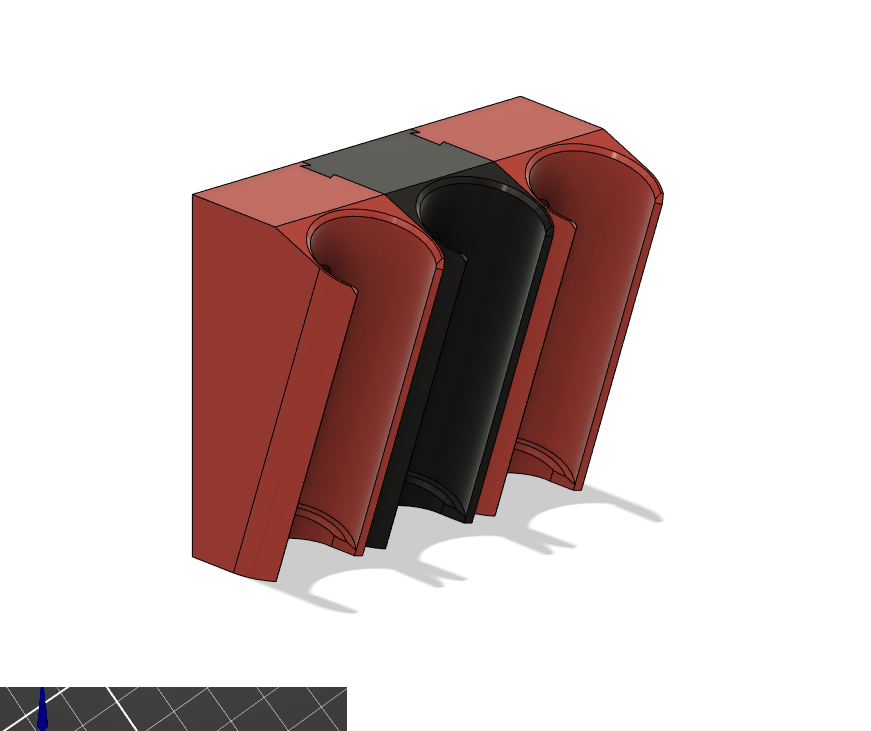 Modular cartouche (silicone, acrylique, ...) wall holder