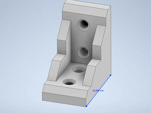 mounting angle square 25mm x 15mm 2 holes per side
