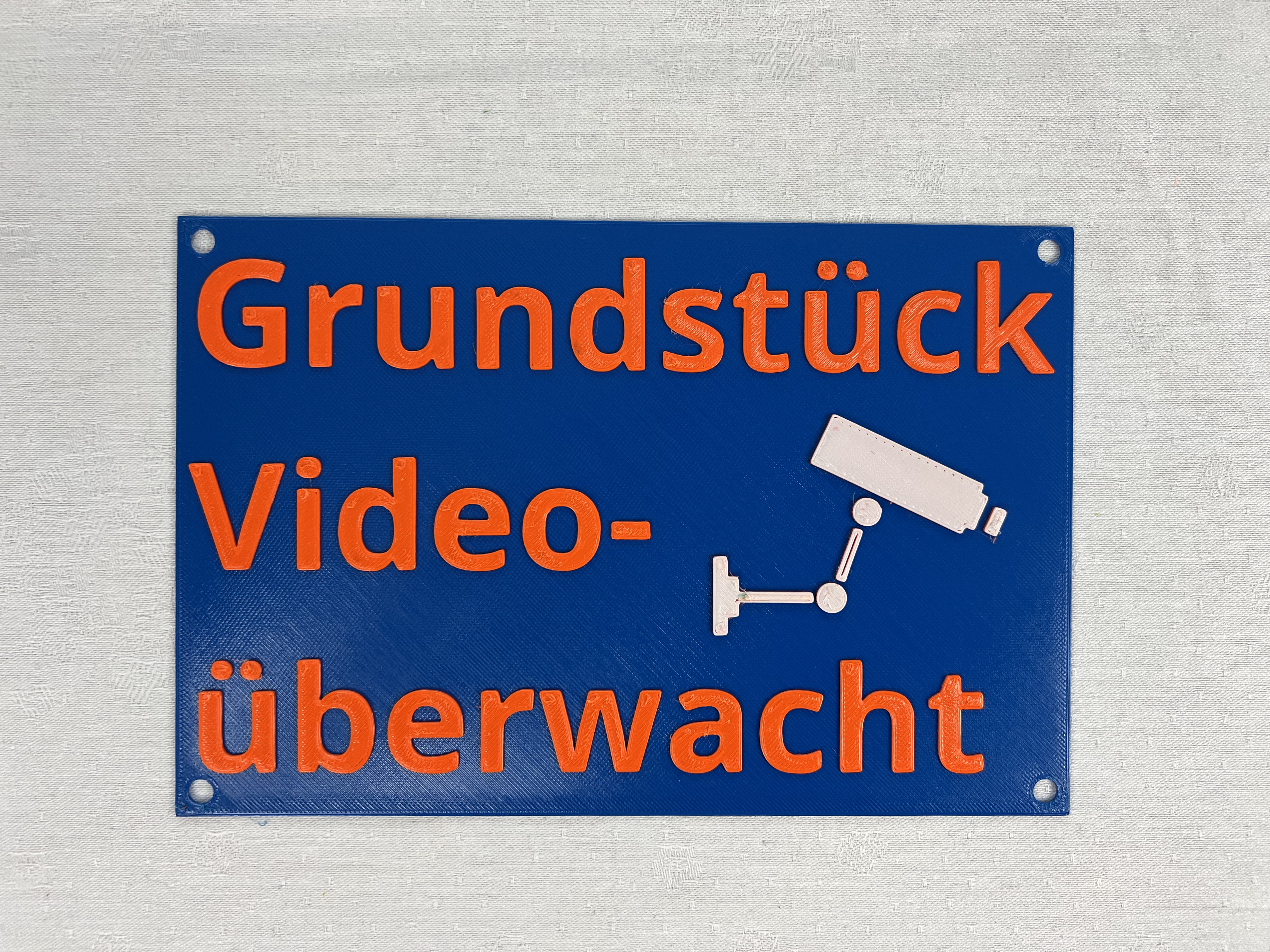 Videoüberwachung Schild German Template