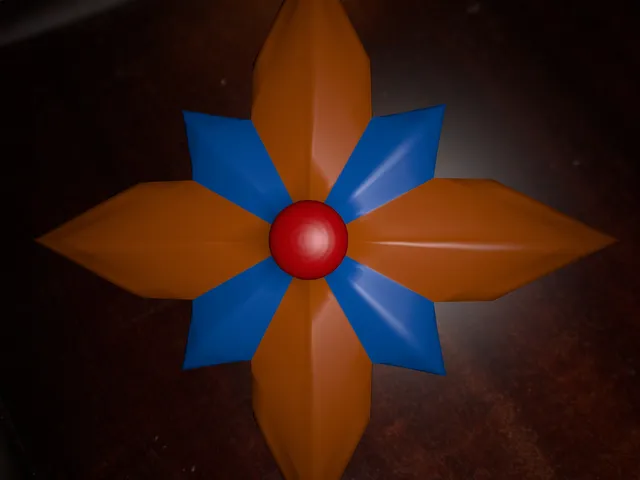 Holzstern Ornament