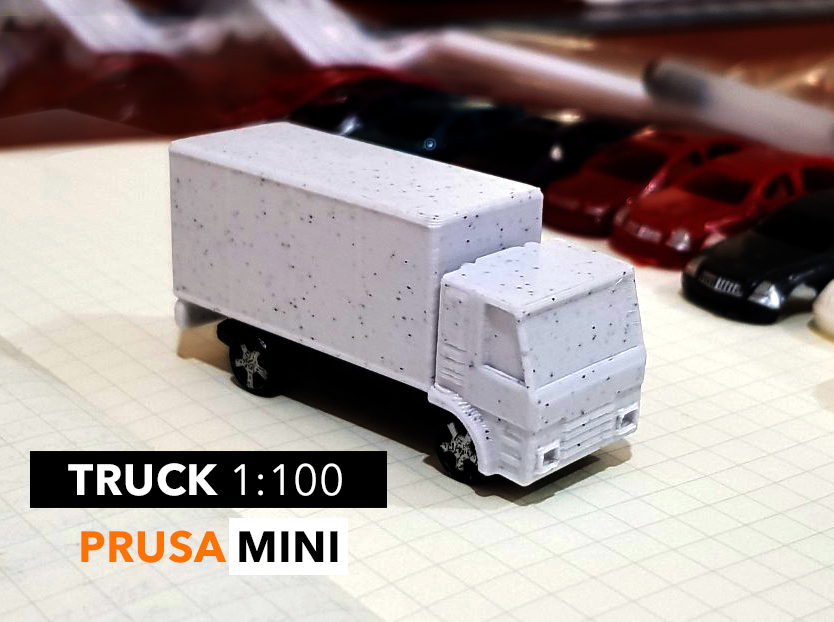 Truck Model scale 1:100 for FDM Printer