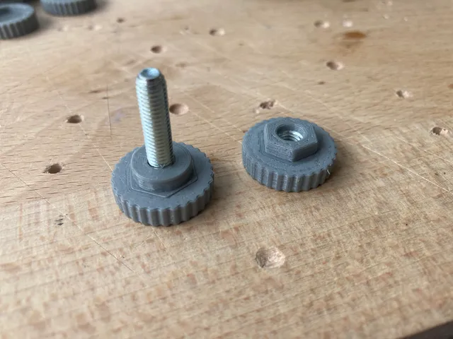 Steel thumb bolt