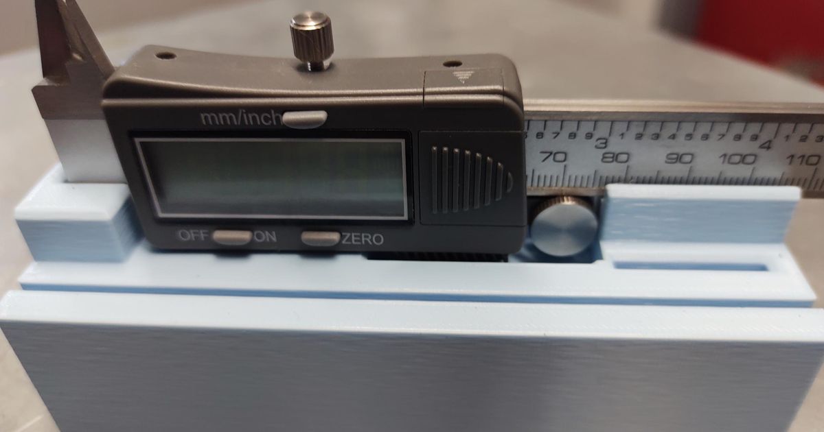 Caliper and Ruler holder by Yves1024 Download free STL model