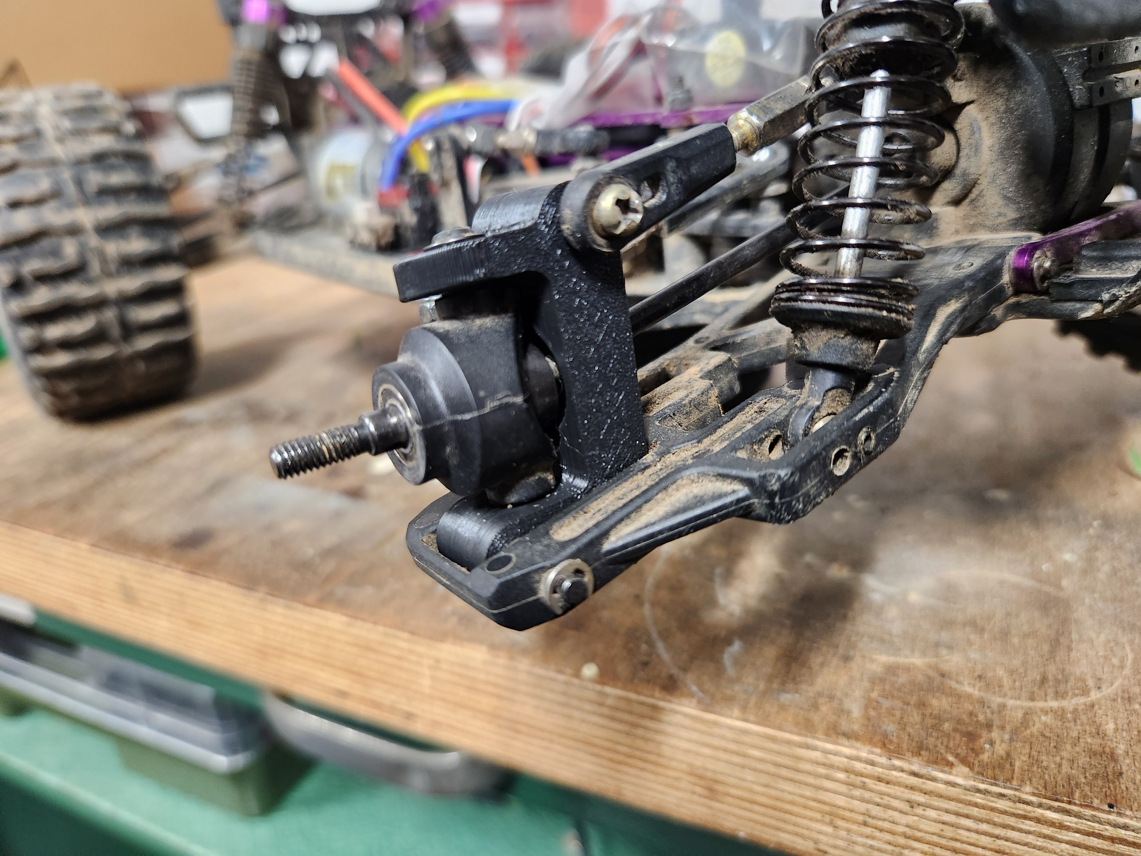 Himoto EMXT-1 (or HSP or old Reely) front hub carrier / C-hub 3D model