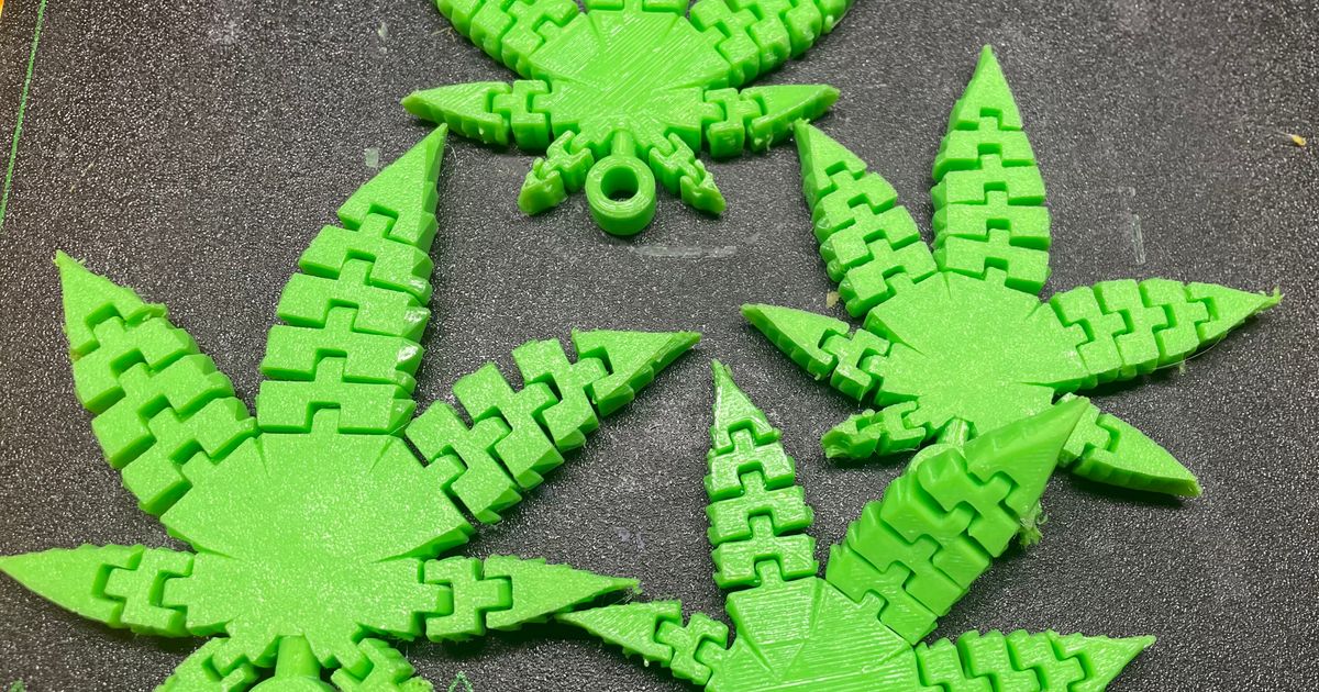 Pot Leaf for a Pot Head by Printopia 3d Mi Download free STL model