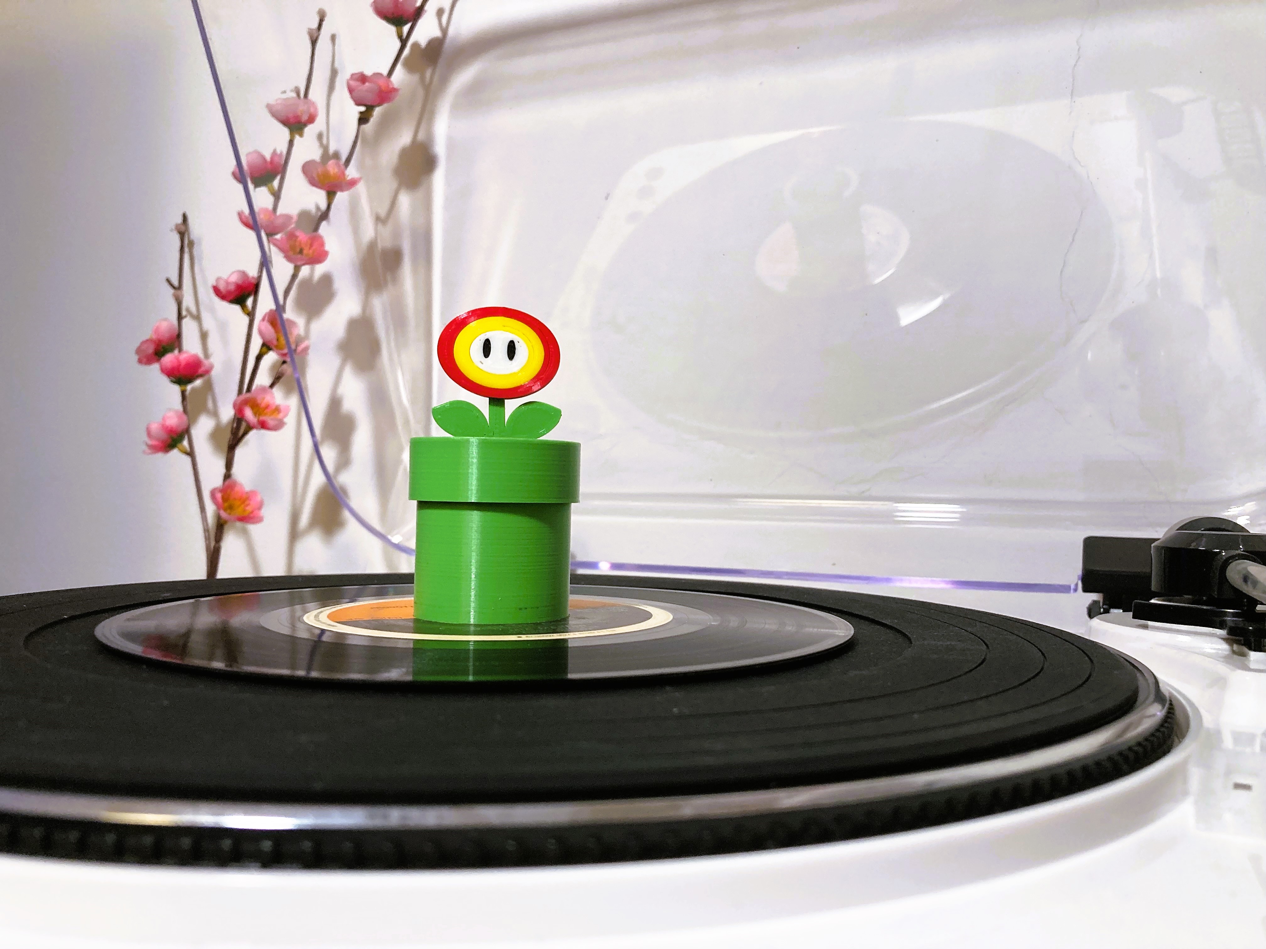Super Mario Fire Flower 45 RPM Adapter