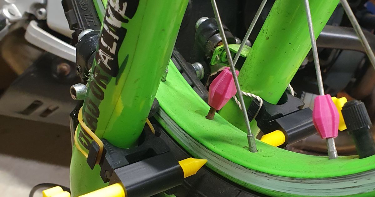 Bike wheel truing tool with dovetail (no glue required). by Pchelkaa