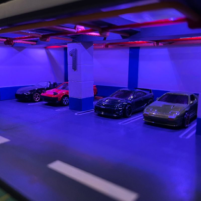 Underground Car Park Diorama for 1/64 Scaled Cars by Agoston