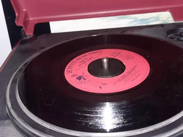 Single 45 rpm adapter ||| Adaptateur simple pour vinyls 45 tours
