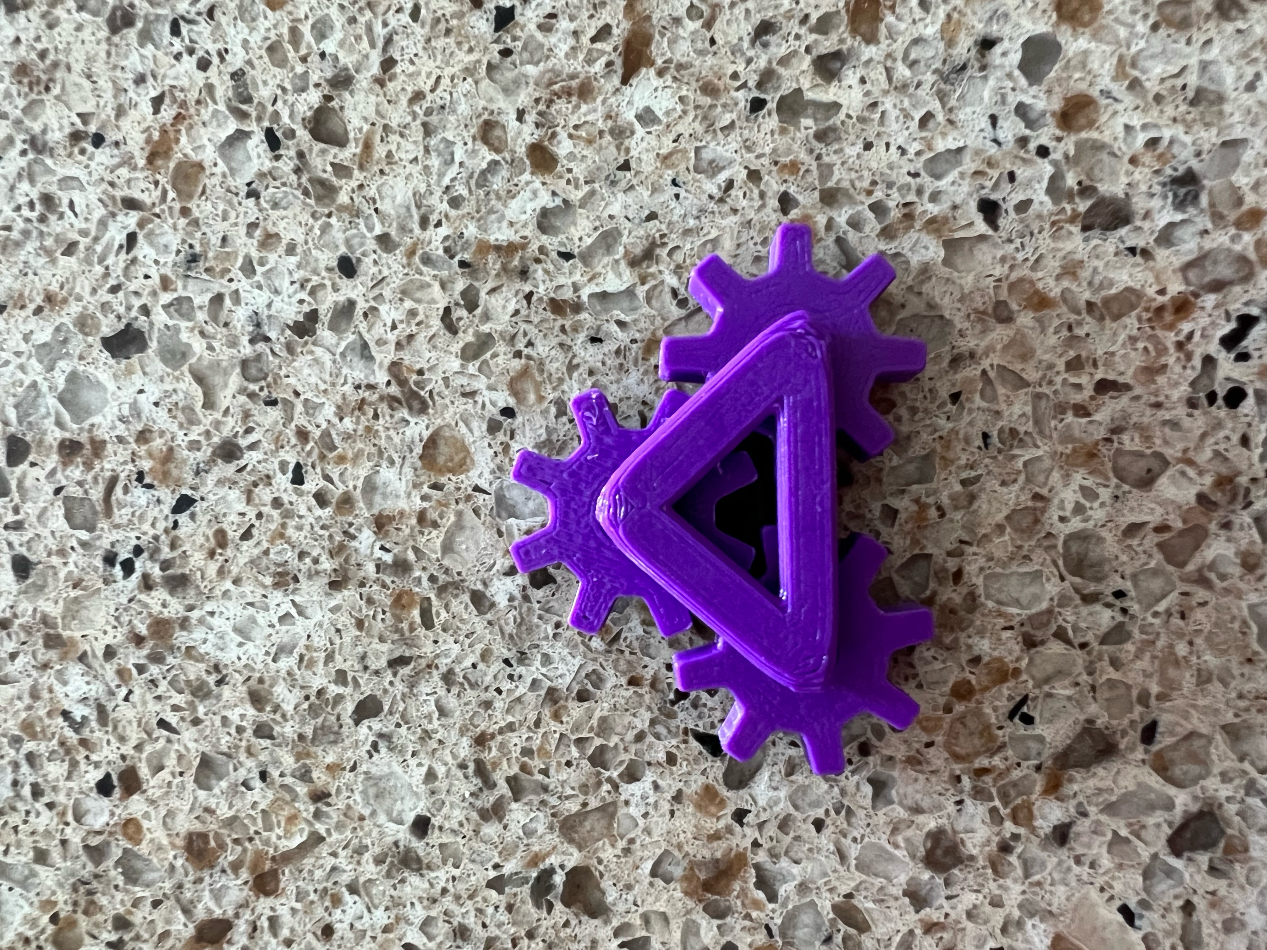 Triple gear fidget toy