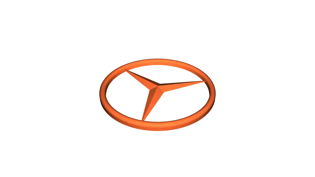 Mercedes Logo von Nathan S  Kostenloses STL-Modell herunterladen