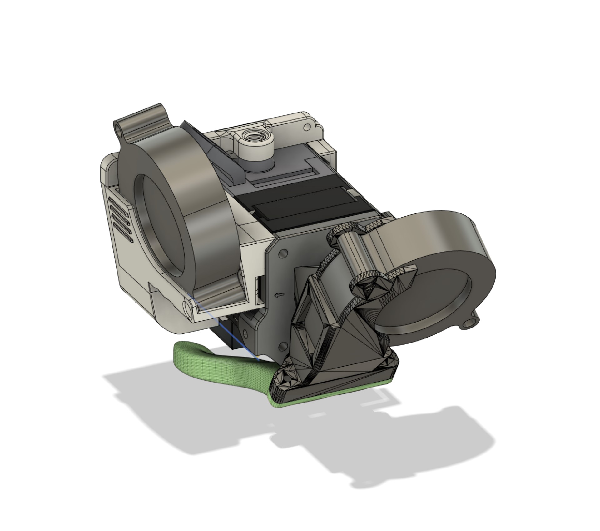 Ender 3 S1 / Sprite (Pro) cooling with 5015 (V2 heatsync cooling models
