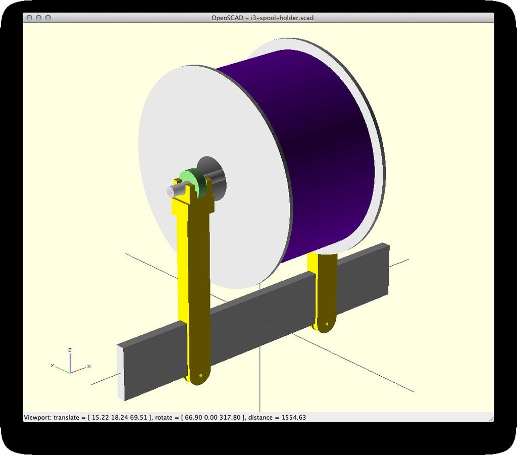 Prusa i3 Printable Spool Holder