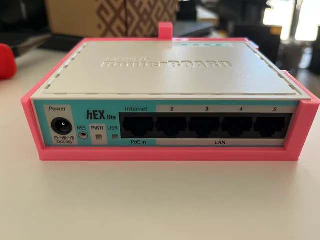 DIN Rail Mount for Mikrotik hEX lite
