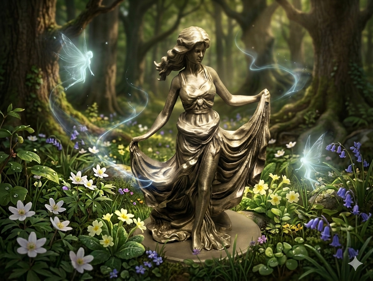 Dancing Fairy – Elegant Flowing Dress Statue 3D model by Wild190