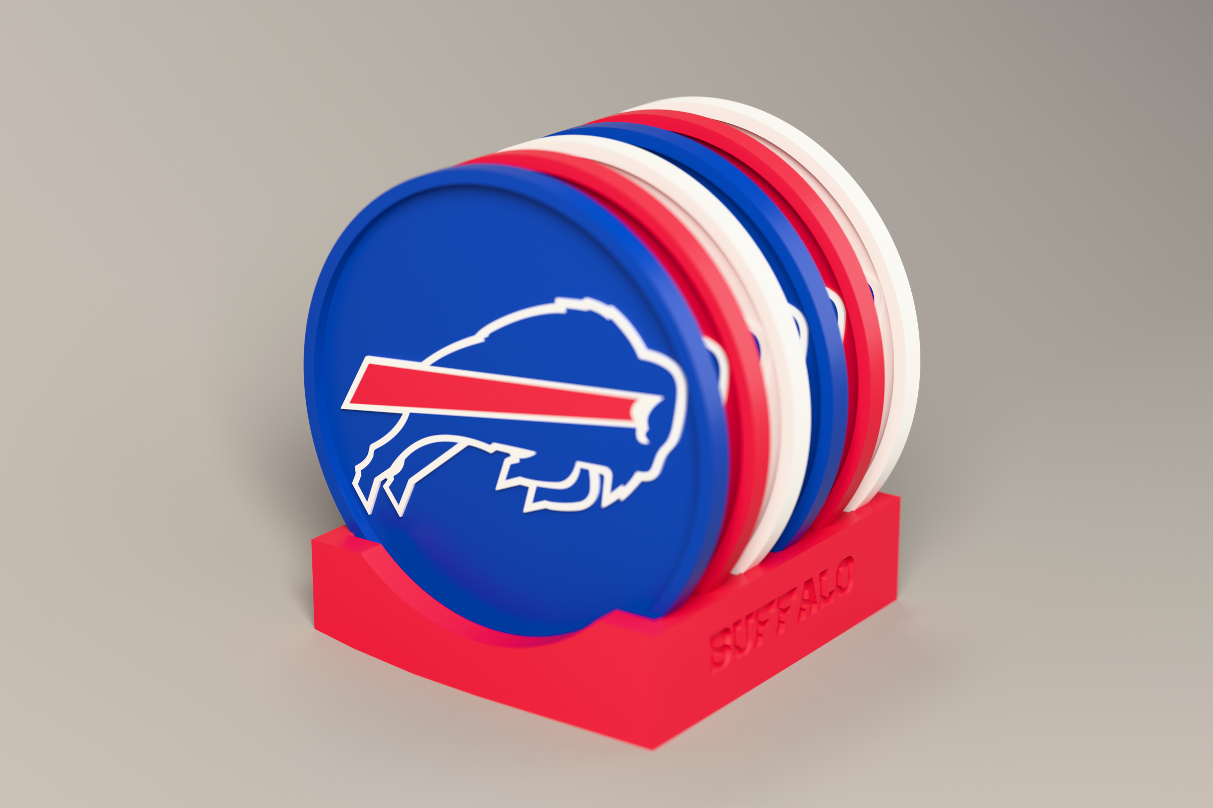 Buffalo Bill Coaster Set