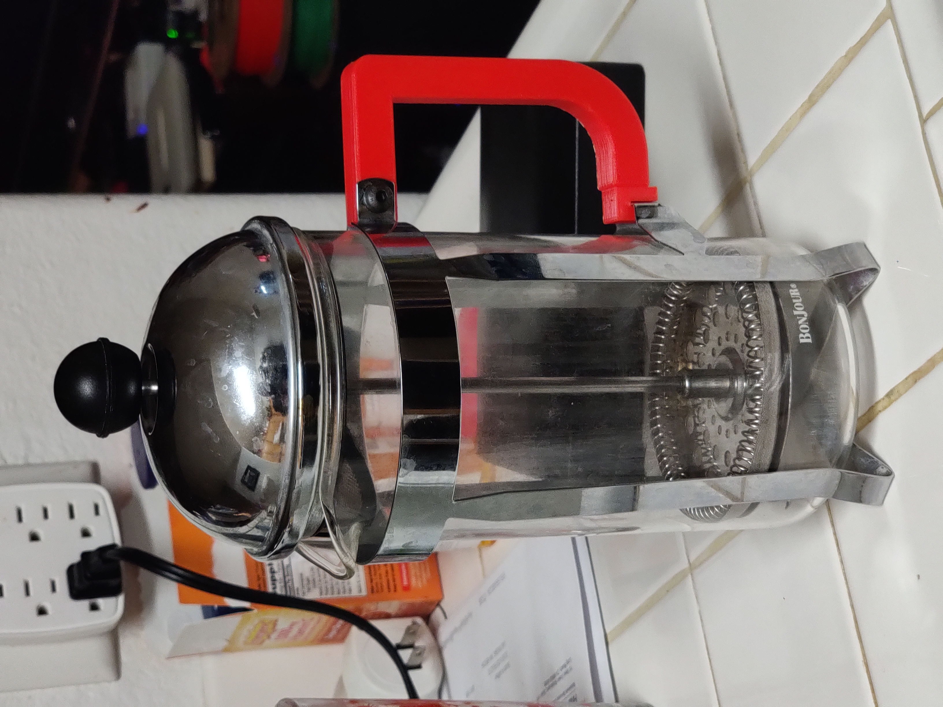 French Press Handle by salfter Download free STL model