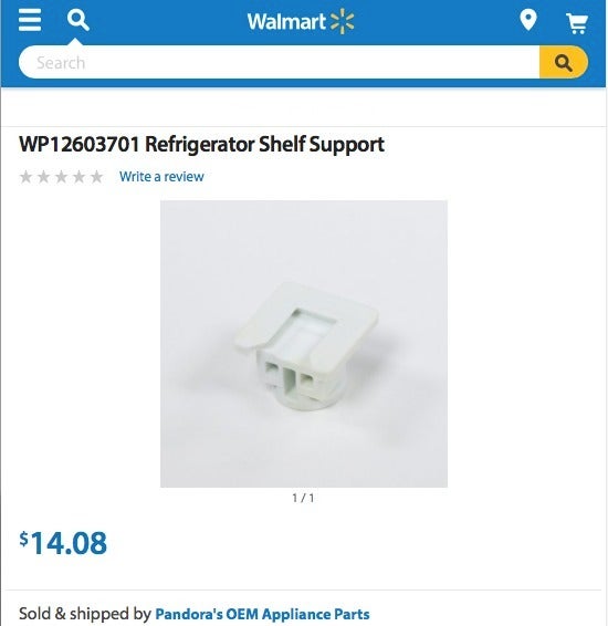 Whirlpool Refrigerator Shelf Support by thinkyhead Download free STL