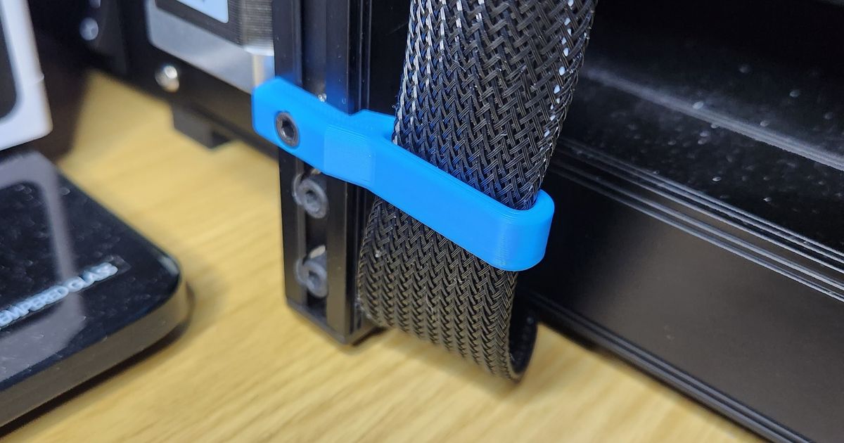Ender 3 S1 Plus Ribbon Cable Holder by Kamoteshake Download free STL