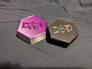 Stackable D&D Dice Box by Jelle, Download free STL model