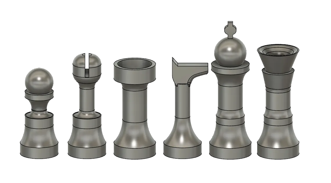 Chess Set by m2tts, Download free STL model