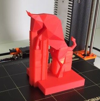 Miniatura 4 do modelo 3D REARING BULL LOWPOLY