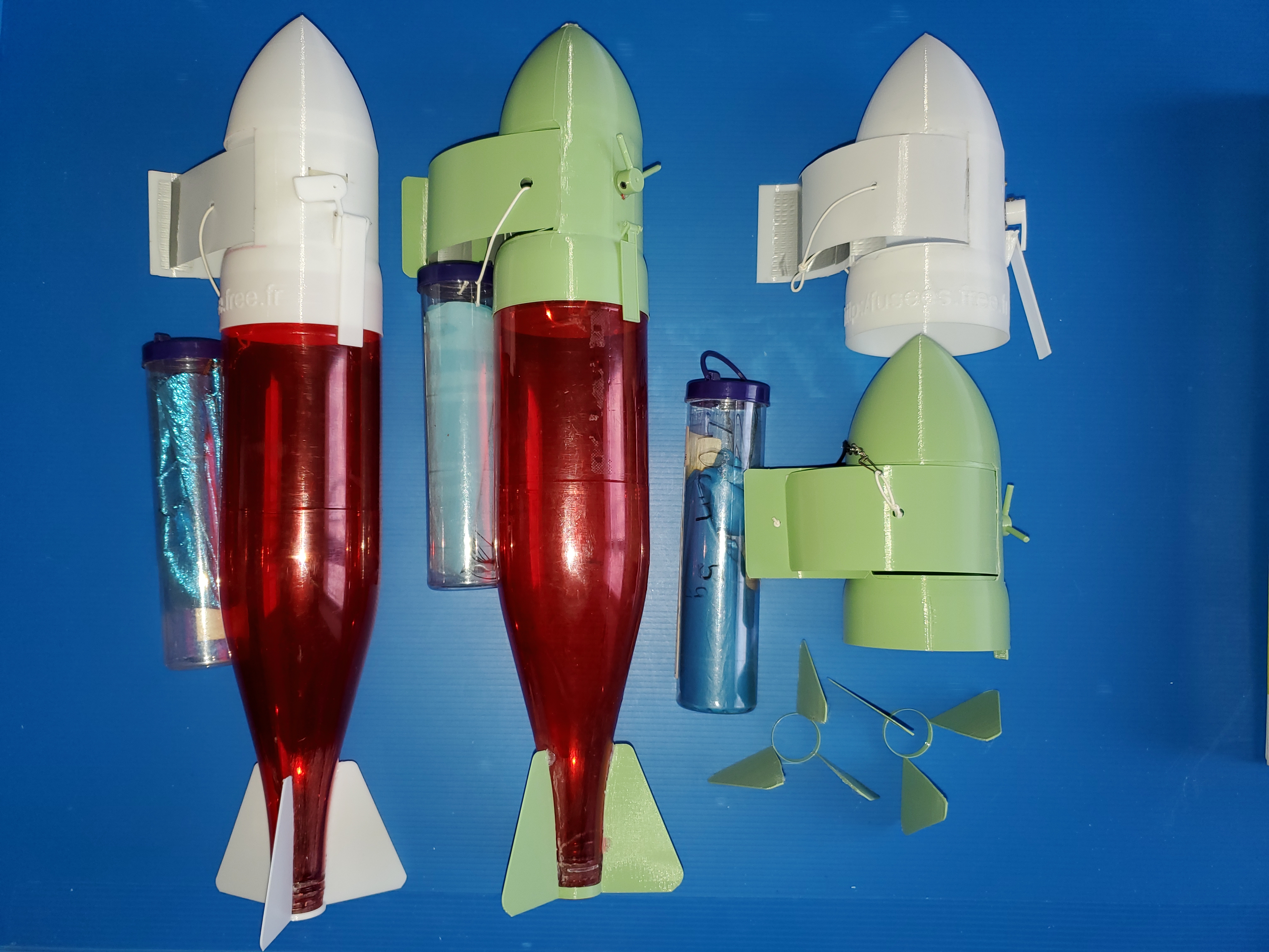 Fusée à eau (Hydropneumatique)Water Rocket by Papyjo, Download free STL  model