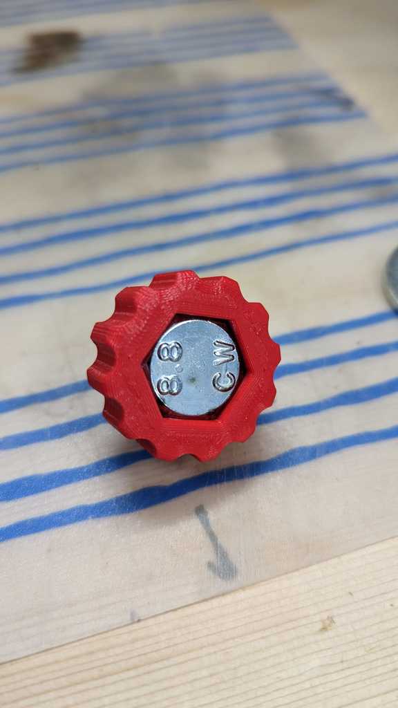 Handrad M12 für Mutter oder Schraube