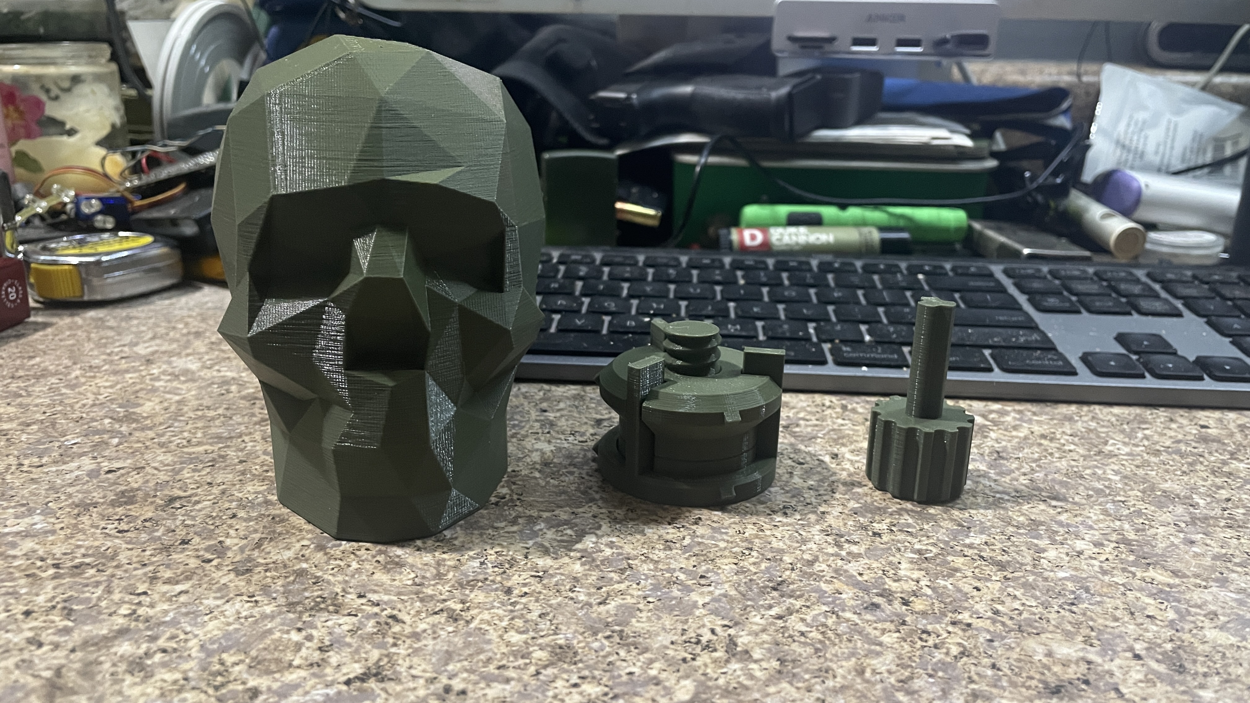 Low Poly Skull Puzzle Box