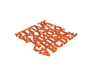 Česká abeceda s diakritikou by Tomas Riffler | Download free STL model ...