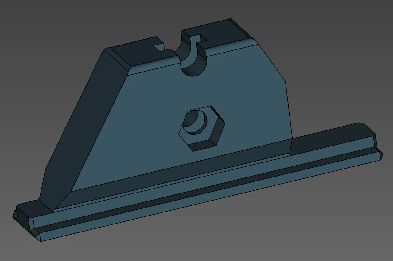 Bosch FSN / Mafell rail guide adapter for Wolfcraft mini clamp