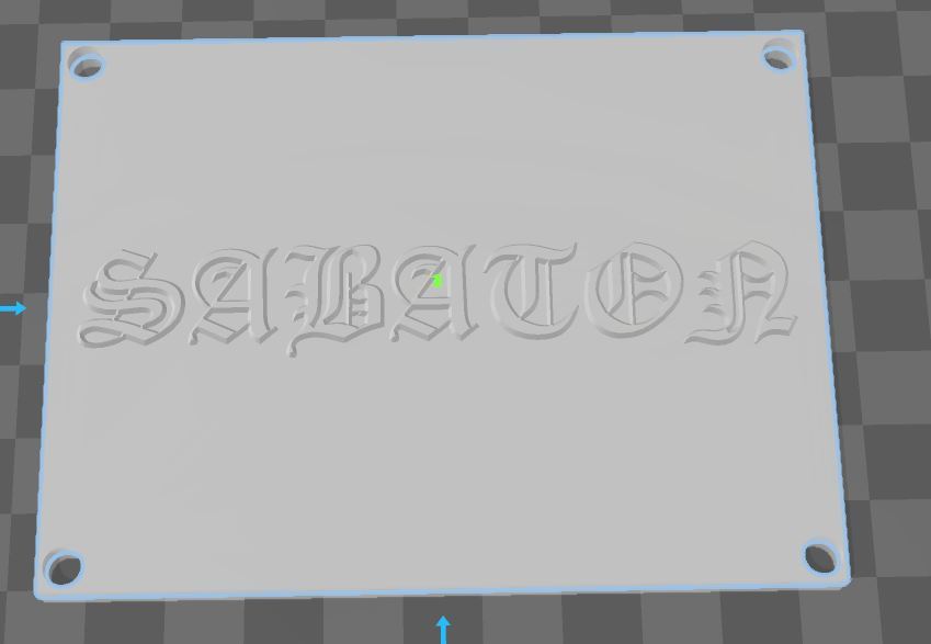 Simple wall plaque or door sign Sabaton fan art
