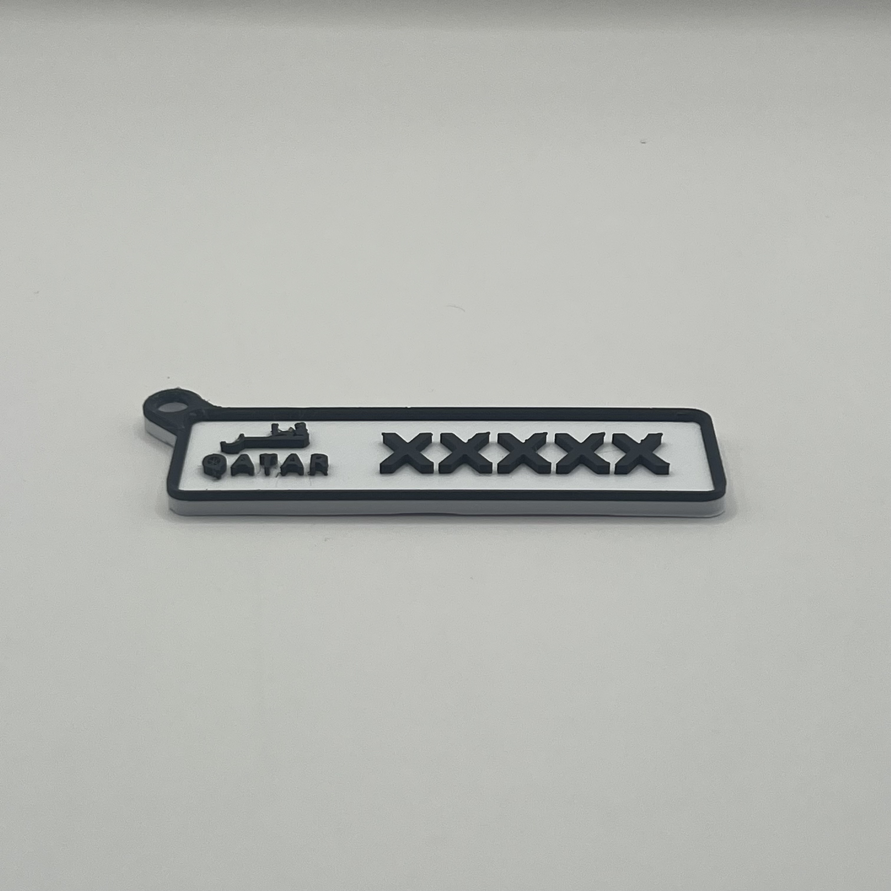 ميدالية لوحة سيارات قطر / Qatar car plate Keychain