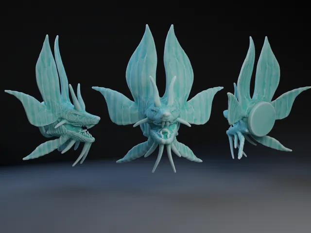 Mounted Aquatic Dragon Head