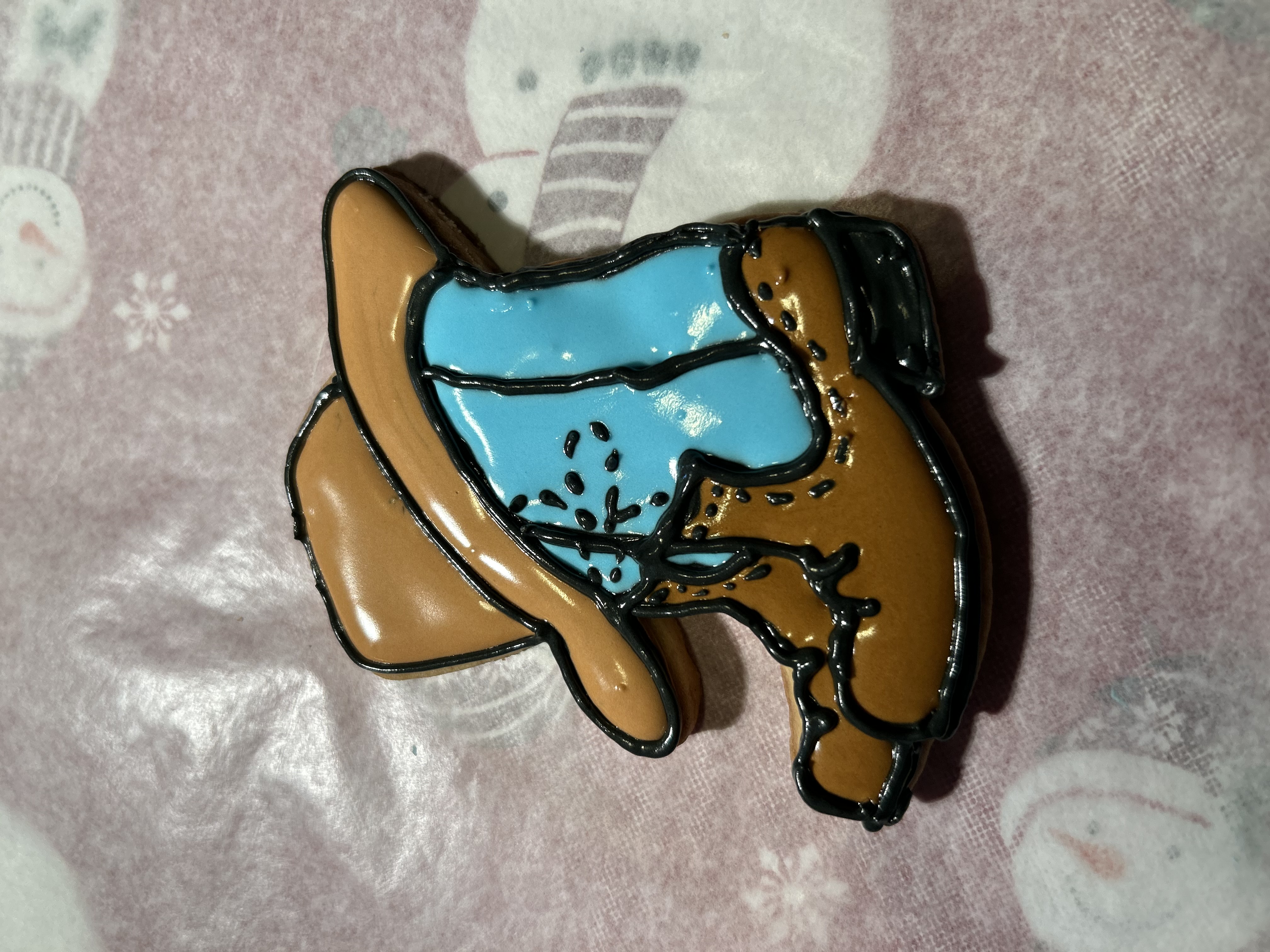 Baby Cowboy Boots and Hat Cookie Cutter