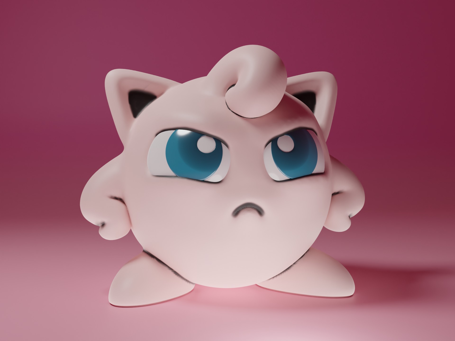 Angry Jigglypuff By Juusozart Download Free Stl Model