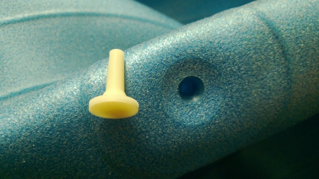 Yoga Ball replacement air plug by LeeroyLee Download free STL model