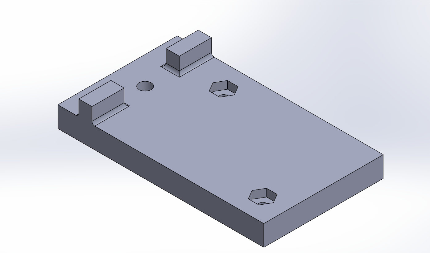 Reflector Mounting Bracket for 1" Extrusion
